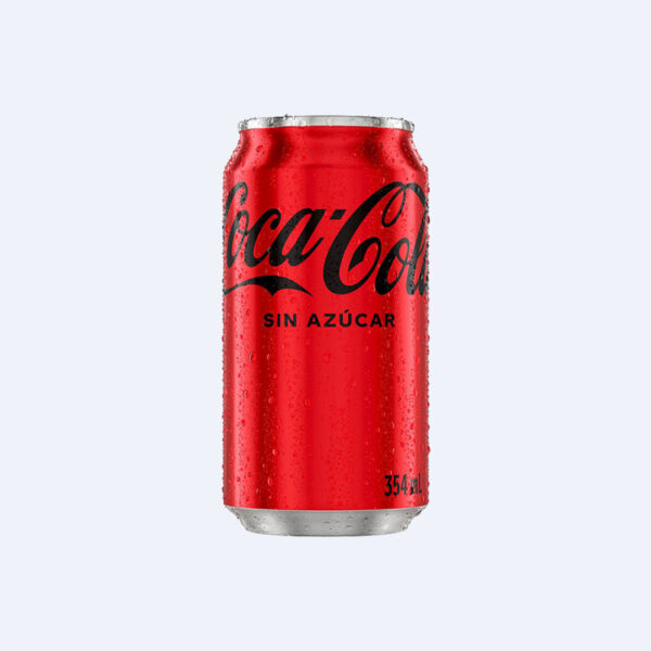 Gaseosa Coca Cola Sin azúcar Lata - 354 ml