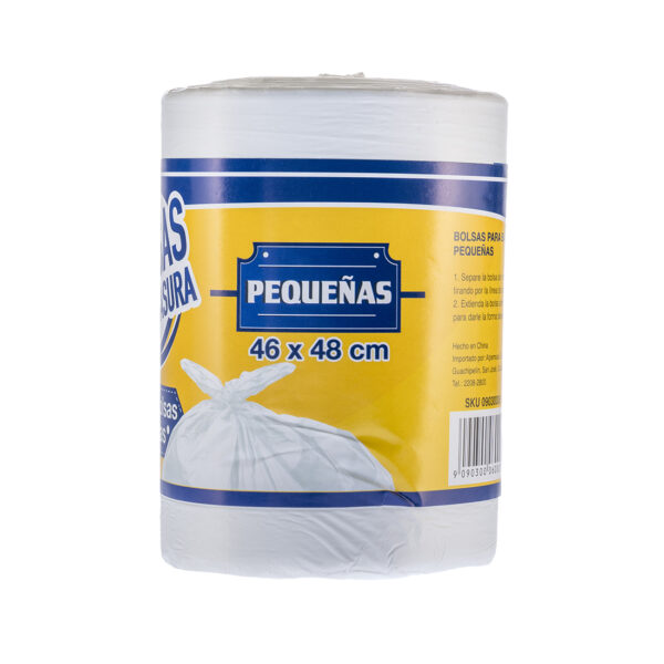 BOLSA P/BASURA EN ROLLO PEQ BLANCA. - Imagen 2