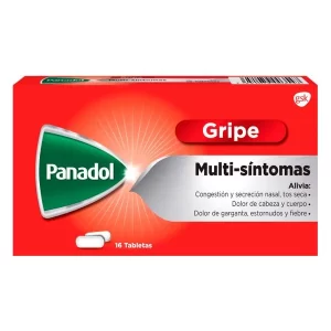 ANTIGRIPAL, PANADOL GRIPE MULTI-SÍNTOMAS, CAJA 16 TABLETAS