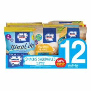 SNACKS SALUDABLES LITE 12 UNIDADES