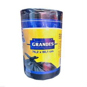 BOLSA P/ BASURA EN ROLLO GRANDE NEGRA/90
