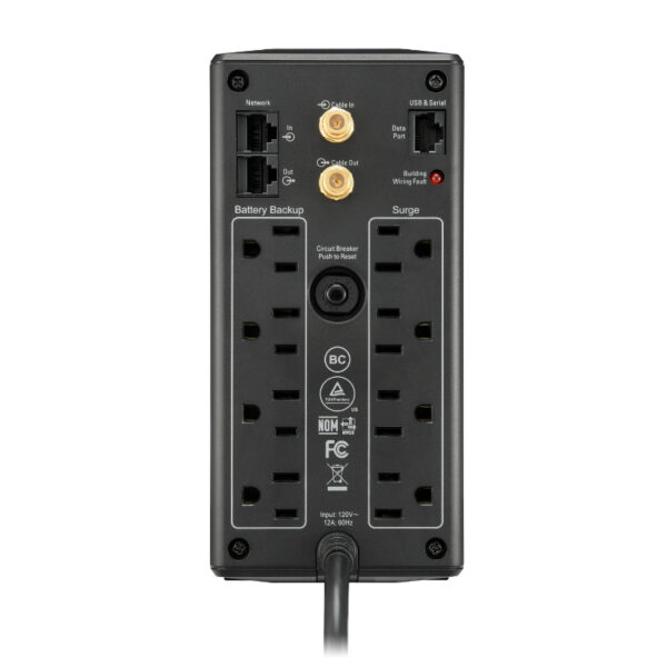 UPS APC PRO (BX1000M-LM60) 1000VA/600WATTS 120V 8TOMAS - Imagen 2