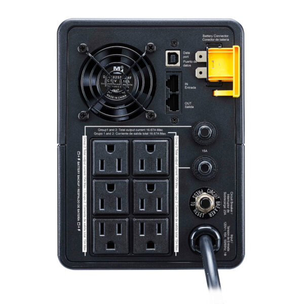 UPS APC BACK-UPS (BX2000M) 2000VA/1200WATTS 120V 6 TOMAS - Imagen 2