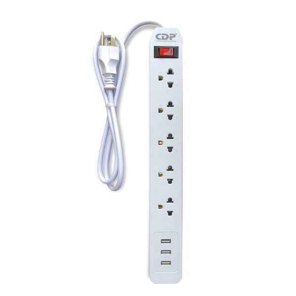 PROTECTOR DE PICOS CDP (SS5) 5 TOMAS 110V USB - Imagen 2