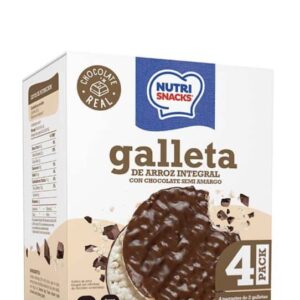 GALLETA DE ARROZ CUBIERTA CON CHOCOLATE SEMI AMARGO
