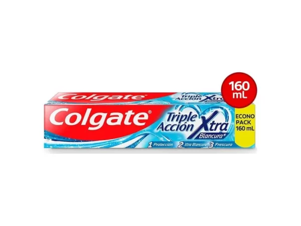 PASTA DENTAL COLGATE TRIPLE ACCIÓN XTRA BLANCURA - 160 ML