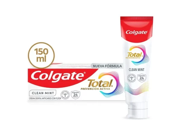 PASTA DENTAL COLGATE TOTAL CLEAN MINT PREVENCIÓN ACTIVA - 150 ML