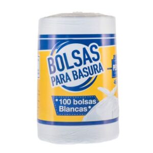 BOLSA P/BASURA EN ROLLO PEQ BLANCA.