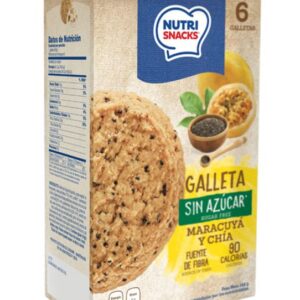GALLETAS SIN AZÚCAR MARACUYÁ Y CHÍA 144G