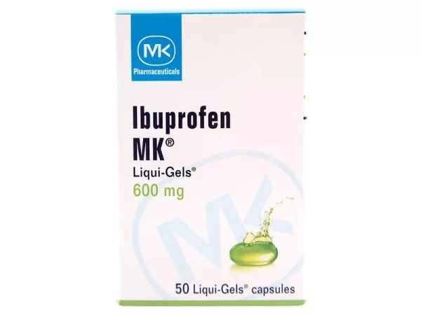 IBUPROFENO LIQUI-GELS 600 MG, PRECIO INDICADO POR UNIDAD