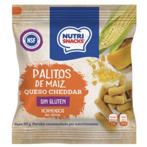 PALITOS DE MAÍZ Y QUESO CHEDDAR 30G