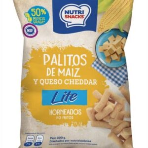 PALITOS DE MAÍZ Y QUESO CHEDDAR LITE 200G