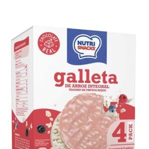 GALLETA DE ARROZ CUBIERTA CON CHOCOLATE FRUTOS ROJOS