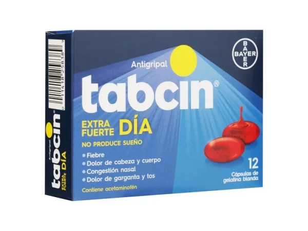 TABCIN DÍA LIQUID GELS, CAJA X 12 TABLETAS
