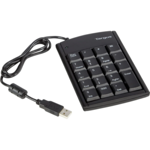 TARGUS TECLADO NUMÉRICO MINI USB CON HUB USB 2 PUERTOS PAUK10