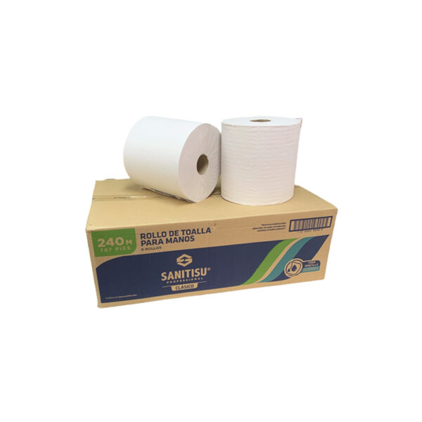 TOALLA ROLLO SANITISU P/MANOSUND  240MTS