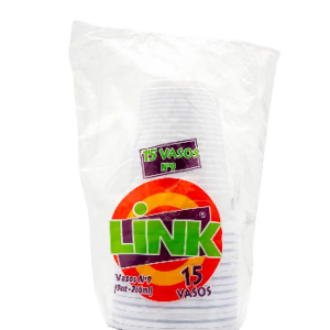 VASO LINK DESECHABLE #9 PAQ 15UND