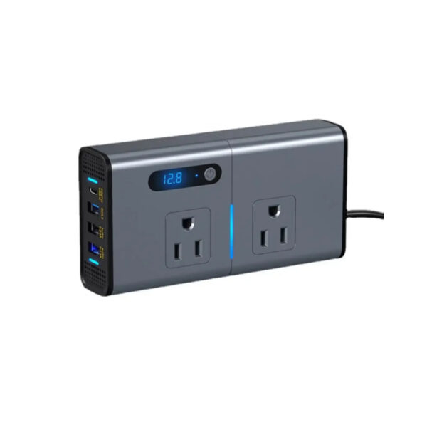 INVERSOR CDP (XVU212) 200W 2 TOMAS/4 USB PARA CARRO - Imagen 2