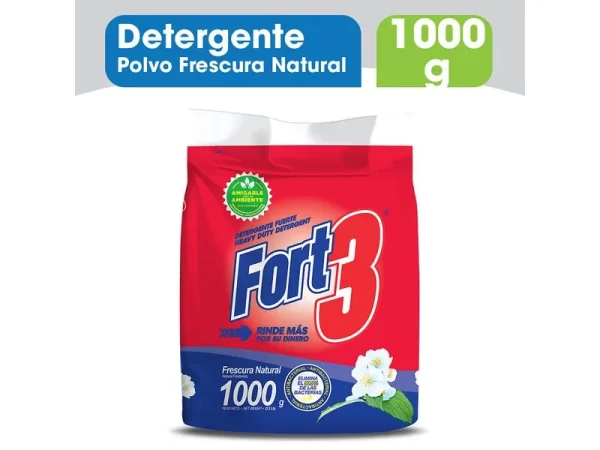 DETERGENTE EN POLVO FORT 3 1000GRS