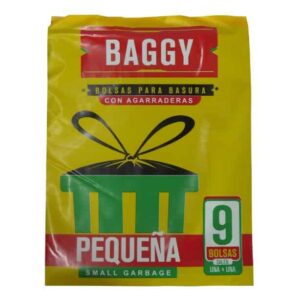 BOLSA BAGGY BASURA NEGRA PEQUEÑA PAQ. 9U