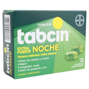 ANTIGRIPAL BAYER TABCIN NOCHE - 12 CÁPSULAS