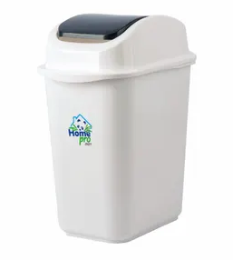 BASURERO PLÁSTICO CON TAPA VAIVÉN 20 LITROS HOME PRO