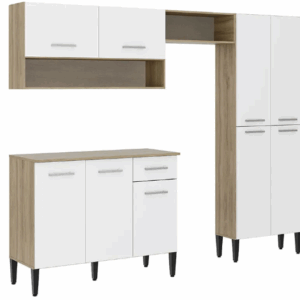 MUEBLE DE COCINA ARIZONA ROBLE Y BLANCO 229 × 182 CM