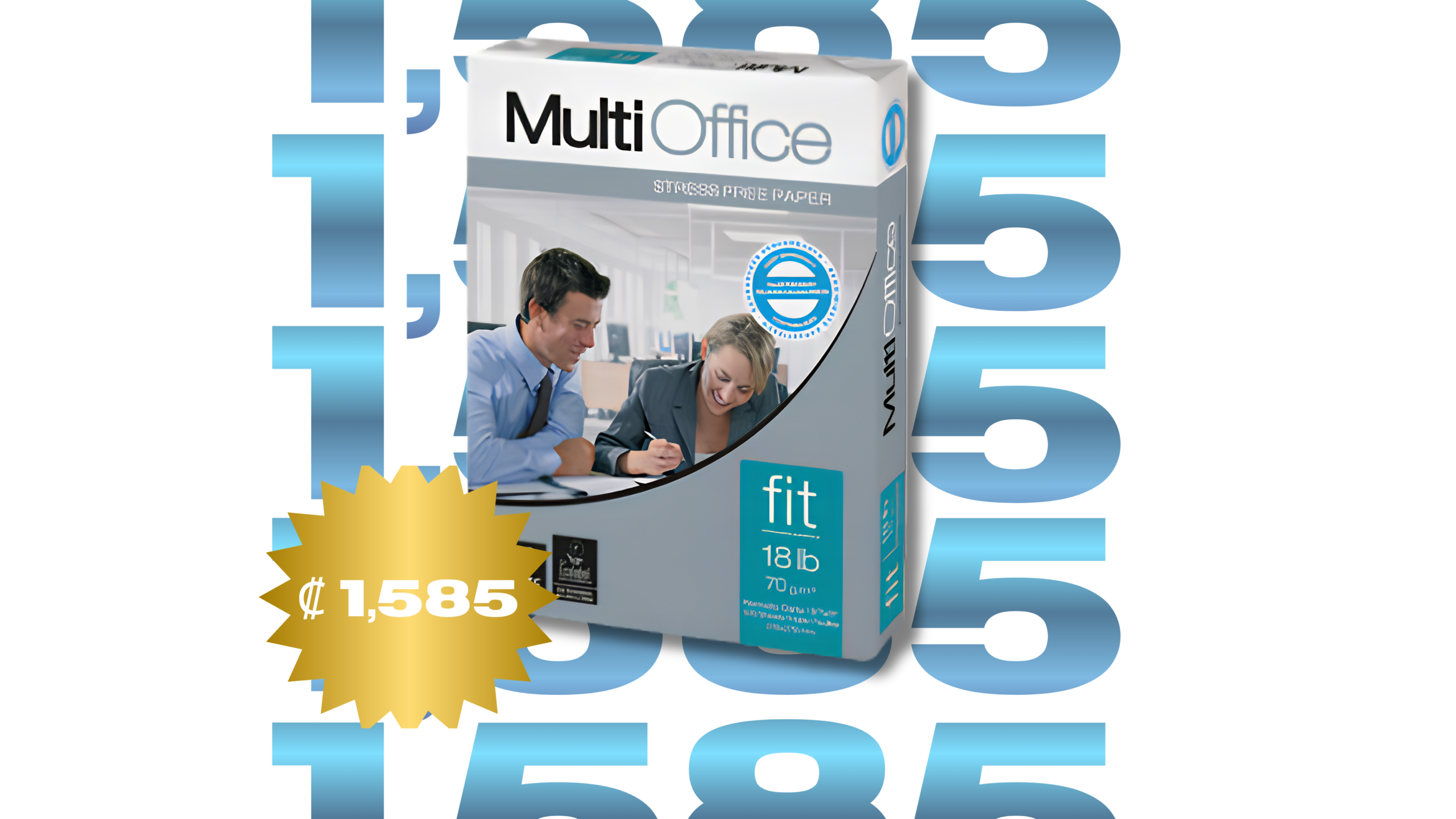 MULTIOFFICE FIT CAJA 10 UND RESMA 8 1/2 X 11 BOND 18 LB 500 H 70 GRS