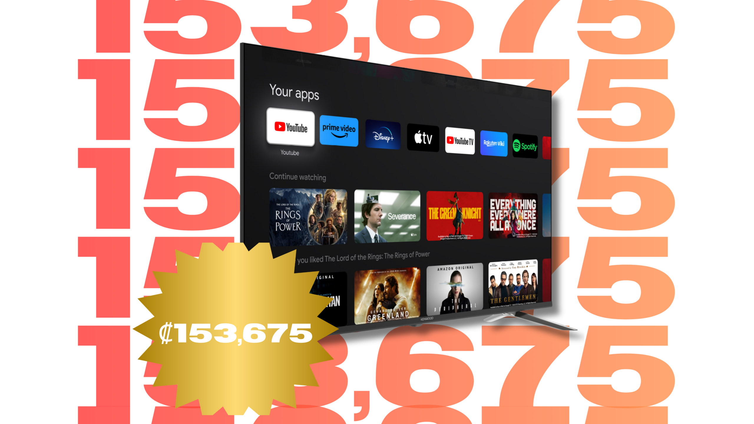 KENWOOD TELEVISOR 50″ UHD 4K – LTK-K50B53GN