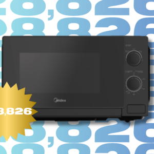 MIDEA MICROONDAS 0,7 PC PUERTA NEGRA GABINETE NEGRO MMDP07S2BM